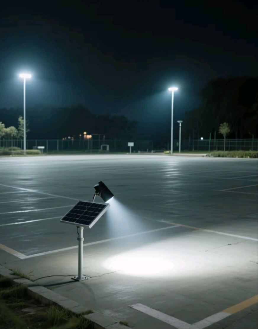 200w超强光通量！南德太阳能投光灯夜视效果实测