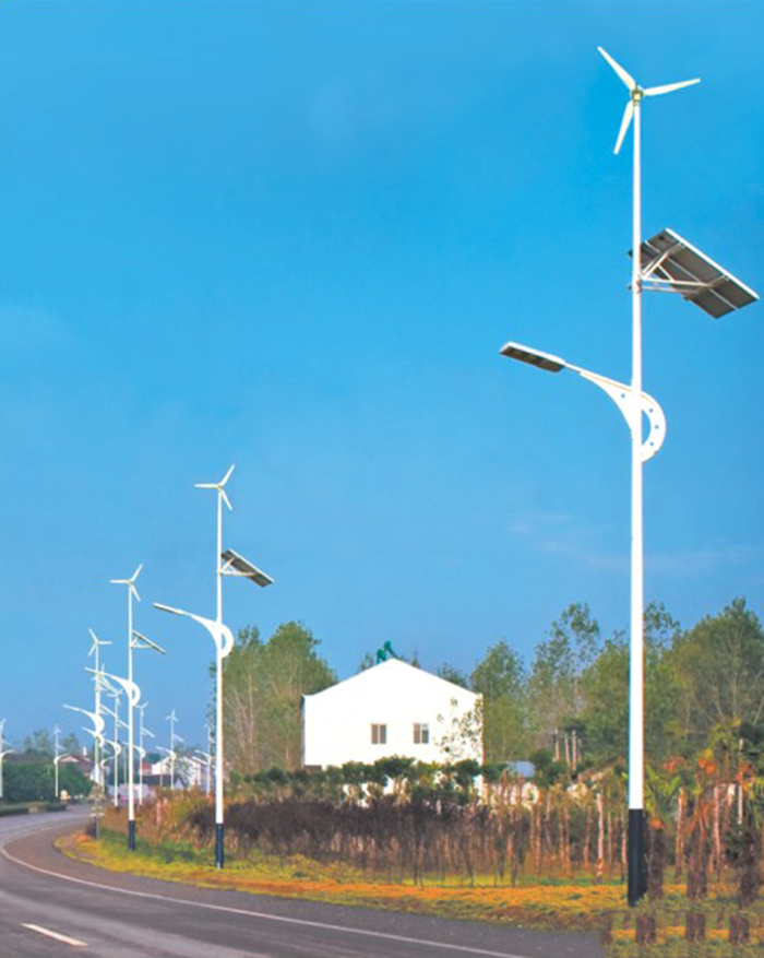 风机太阳能路灯 风力发电路灯 南德太阳能路灯厂家