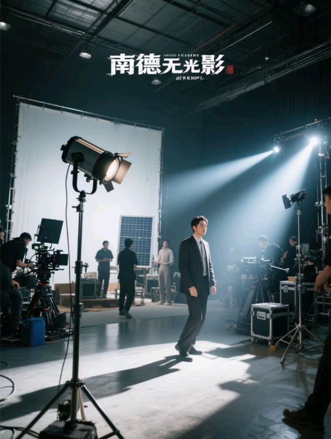 0频闪认证!影视基地专用南德太阳能投光灯