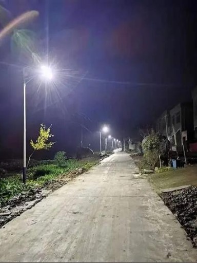 民生路灯项目成为一道美丽的风景线