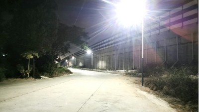 84盏路灯点亮通组公路