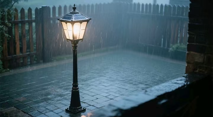 夜色与自然的对话：用光晕勾勒庭院的优雅轮廓