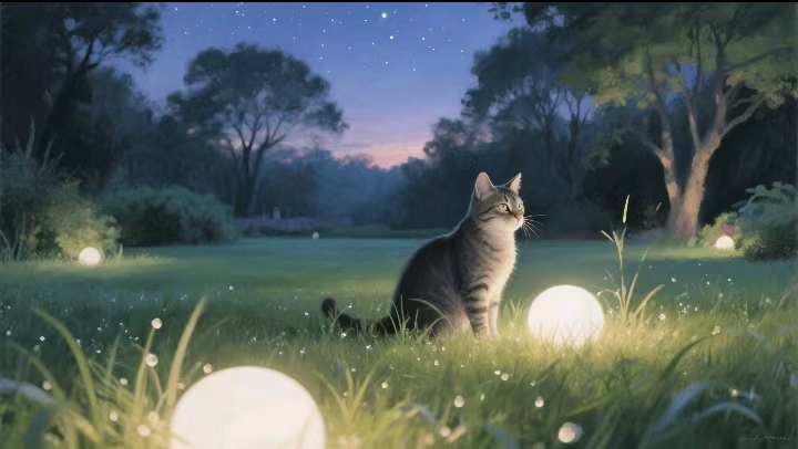 让月光驻足足尖：草坪夜行者的温柔指引